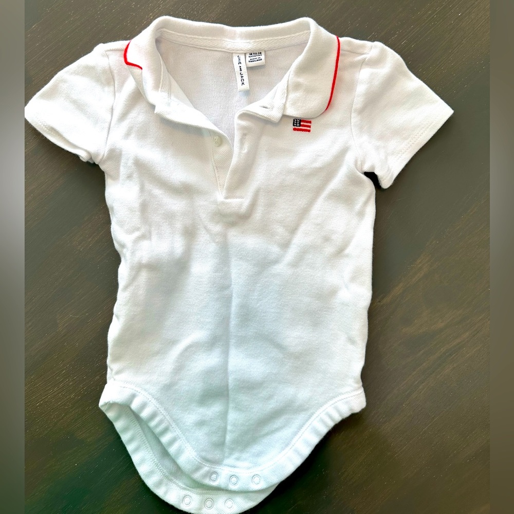 Janie & Jack American Flag Onesie